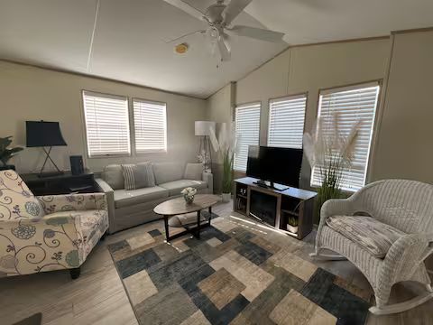 Living room at Sarasota Resort Cottage